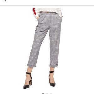 Top shop plaid trousers